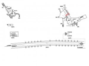 東京メトロ／三越前駅／半蔵門線／№65駅看板・駅広告、位置図