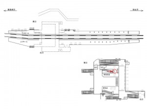 西武　江古田駅／額面／№219駅看板・駅広告、位置図
