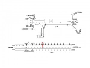 東京メトロ／秋葉原駅／日比谷線／№15駅看板・駅広告、位置図