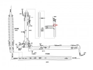 東京メトロ／日比谷駅／日比谷線／№53駅看板・駅広告、位置図