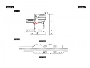 小田急 六会日大前駅//№1014駅看板・駅広告、位置図
