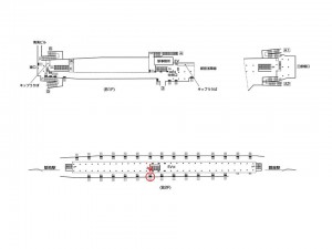 東京メトロ／東銀座駅／日比谷線№9A№A駅看板・駅広告、位置図