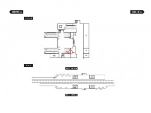 小田急 六会日大前駅//№1004駅看板・駅広告、位置図