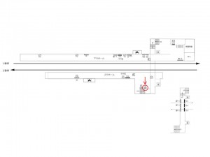 京王／井の頭公園駅／駅でんボード／№110駅看板・駅広告、位置図