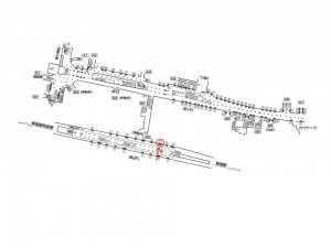 東京メトロ／新宿三丁目駅／丸ノ内線№17A№A駅看板・駅広告、位置図
