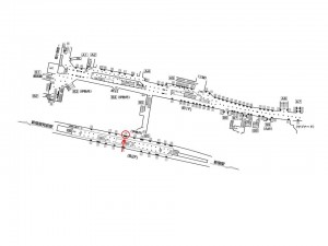 東京メトロ／新宿三丁目駅／丸ノ内線№13A№A駅看板・駅広告、位置図