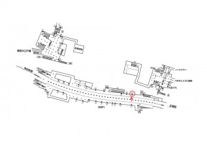 東京メトロ／六本木駅／日比谷線／№33駅看板・駅広告、位置図