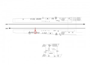 京王／三鷹台駅／駅がく／№140駅看板・駅広告、位置図
