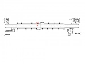 東京メトロ／新中野駅／丸ノ内線／№5駅看板・駅広告、位置図