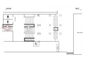 JR／東川口駅／本屋口／№6駅看板・駅広告、位置図
