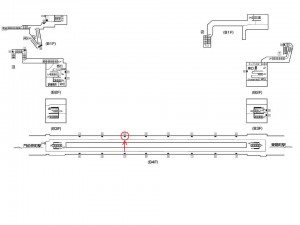 東京メトロ／木場駅／東西線／№3駅看板・駅広告、位置図