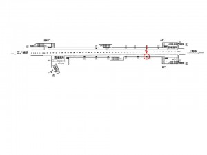 東京メトロ／入谷駅／日比谷線／№701駅看板・駅広告、位置図