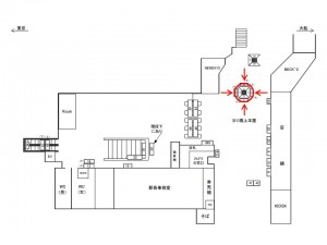 JR／東戸塚駅／橋上本屋口／№5駅看板・駅広告、位置図