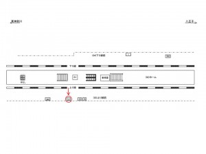 JR/淵野辺駅/上り線前/№12駅看板・駅広告、位置図