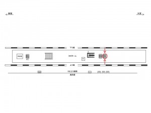 JR／浮間舟渡駅／ホーム№B05&B06№06駅看板・駅広告、位置図