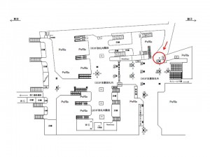 JR／千葉駅／3Ｆ本屋改札外／№8駅看板・駅広告、位置図