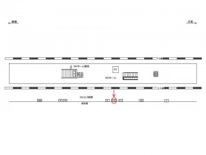 JR／戸田駅／上り線側／№13駅看板・駅広告、位置図