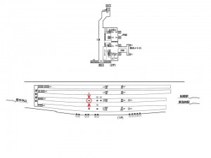 東京メトロ／西船橋駅／東西線／№14駅看板・駅広告、位置図