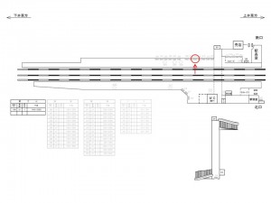 西武　井荻駅／額面／№208駅看板・駅広告、位置図