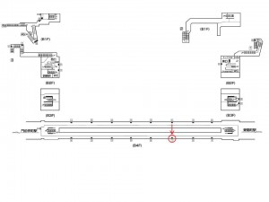 東京メトロ/木場駅/東西線/№11駅看板・駅広告、位置図