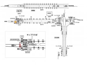 東京メトロ／茅場町駅／東西線／№51駅看板・駅広告、位置図