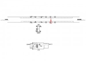東京メトロ／原木中山駅／東西線／№15駅看板・駅広告、位置図