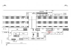 JR/西川口駅/本屋橋上/№101駅看板・駅広告、位置図