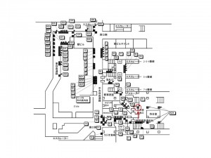 JR/高崎駅/新幹線連絡コンコース/№30駅看板・駅広告、位置図