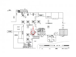 JR/小岩駅/本屋改札外/№77駅看板・駅広告、位置図