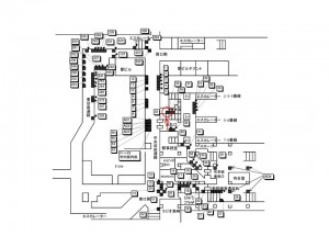 JR／高崎駅／在来線コンコース／№35駅看板・駅広告、位置図