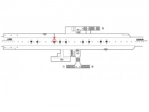 東京メトロ／稲荷町駅／銀座線／№3駅看板・駅広告、位置図