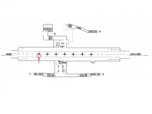 東京メトロ／末広町駅／銀座線／№14駅看板・駅広告、位置図