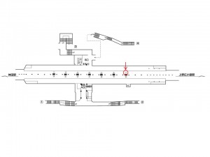 東京メトロ／末広町駅／銀座線／№7駅看板・駅広告、位置図