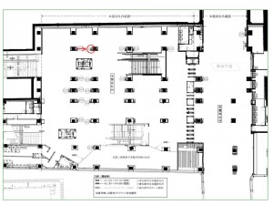 JR／新小岩駅／本屋改札内／№7駅看板・駅広告、位置図