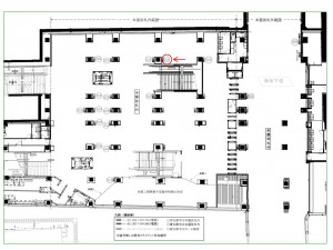 JR／新小岩駅／本屋改札内／№15駅看板・駅広告、位置図