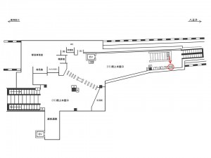 JR／菊名駅／橋上本屋口／№10駅看板・駅広告、位置図