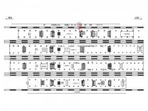 JR／赤羽駅／埼京下り側／№8駅看板・駅広告、位置図