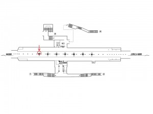 東京メトロ／末広町駅／銀座線／№1駅看板・駅広告、位置図