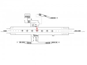 東京メトロ／末広町駅／銀座線／№4駅看板・駅広告、位置図