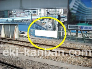 JR／王子駅／（貨物）貨物線側／№1駅看板・駅広告、写真1