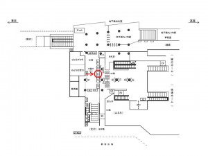 JR／荻窪駅／本屋口／№38駅看板・駅広告、位置図