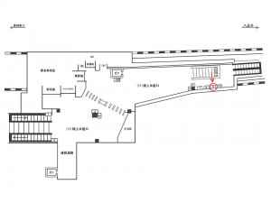JR／菊名駅／橋上本屋口／№9駅看板・駅広告、位置図