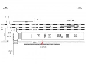 JR／大森駅／北行線側／№22駅看板・駅広告、位置図