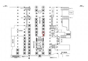 JR／池袋駅／中央通路／№48駅看板・駅広告、位置図
