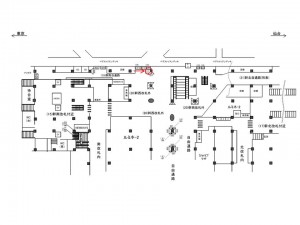JR／大宮駅／幹南自通路／№810駅看板・駅広告、位置図