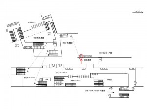 つくばエクスプレス／秋葉原駅／コンコース／№21駅看板・駅広告、位置図
