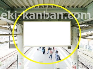 JR／河辺駅／ホーム／№1駅看板・駅広告、写真2