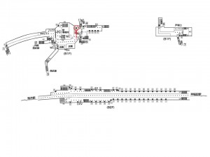 東京メトロ／高田馬場駅／東西線／№63駅看板・駅広告、位置図