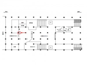 JR／千葉みなと駅／本屋改札外／№7駅看板・駅広告、位置図