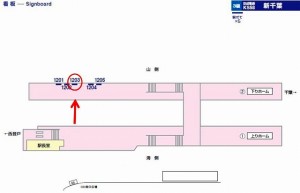 京成　新千葉駅／／№1203駅看板・駅広告、位置図